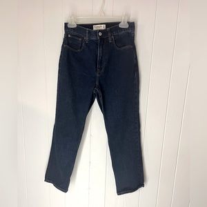 A&F Curve Love Ultra High Rise Ankle Straight Jeans 26S